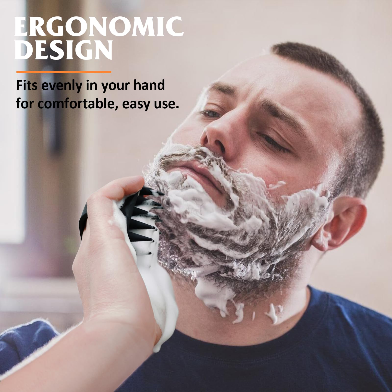 YEALIR cerdas de silicona flexibles: exfoliación suave para la piel y la barba