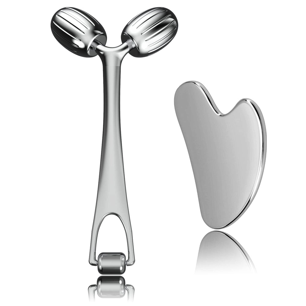 Yeamon guasha facial: herramienta de masaje facial para relajación.