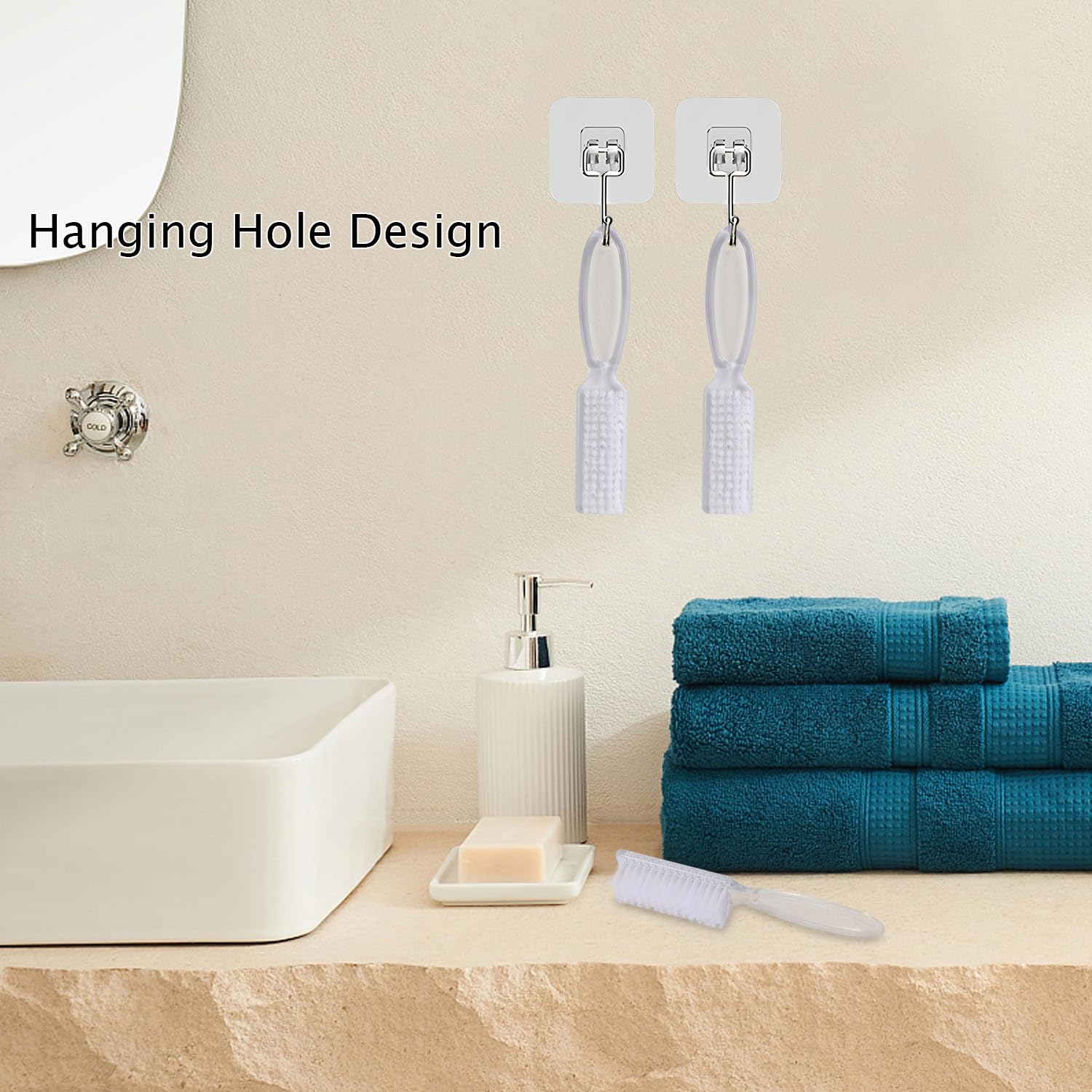 Cepillo Yebeauty para pies y dedos, elimina suciedad con facilidad.