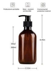 Dispensador recargable Yebeauty 300 ml marrón para baño o dormitorios
