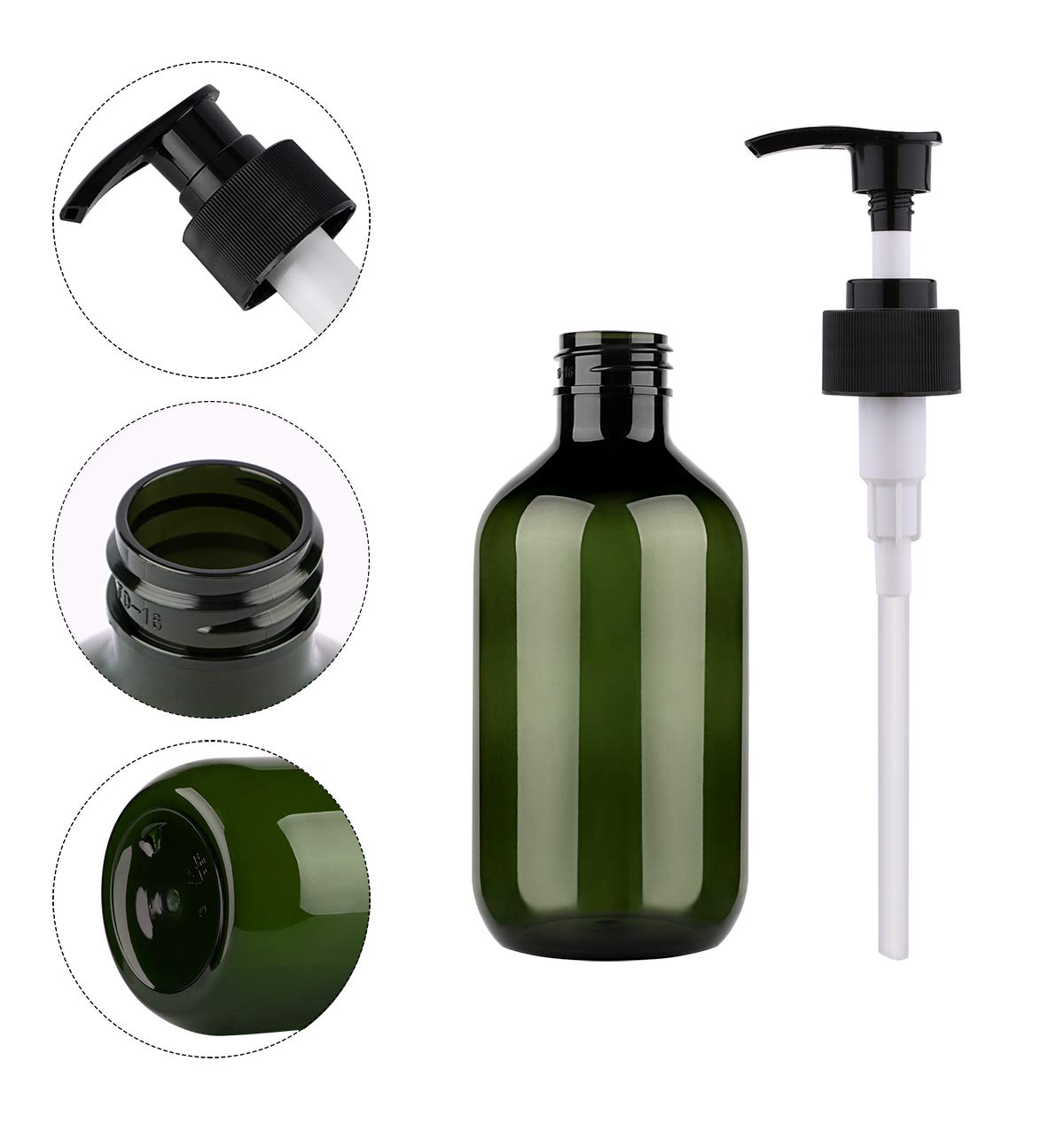 Dispensador jabon verde Yebeauty ideal en encimera.