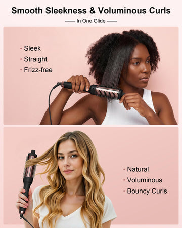 YeCheer cepillo térmico con doble ion para reducción de frizz