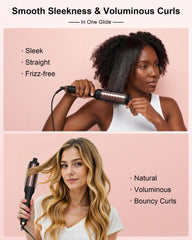 YeCheer cepillo térmico con doble ion para reducción de frizz