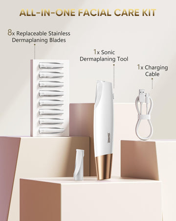 YeCheer Dermaplaner con luz integrada para tratamiento preciso