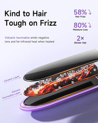 YeCheer plancha con ionización dual y minerales volcánicos para reducir frizz