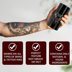 Yecuce Tattoo Balm color-brightening to help ink look vibrant.