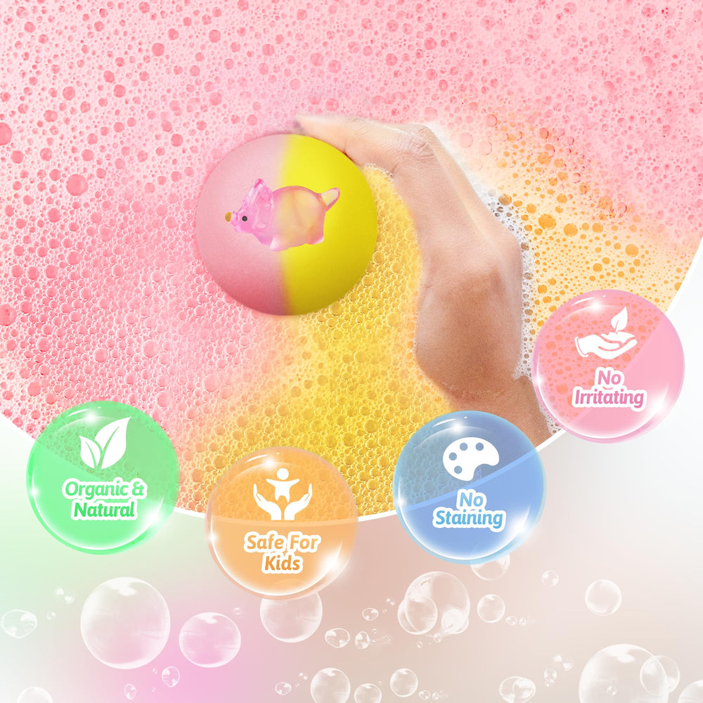 Bombas de baño Yekery con burbujas y 20 colores vivos durante el baño