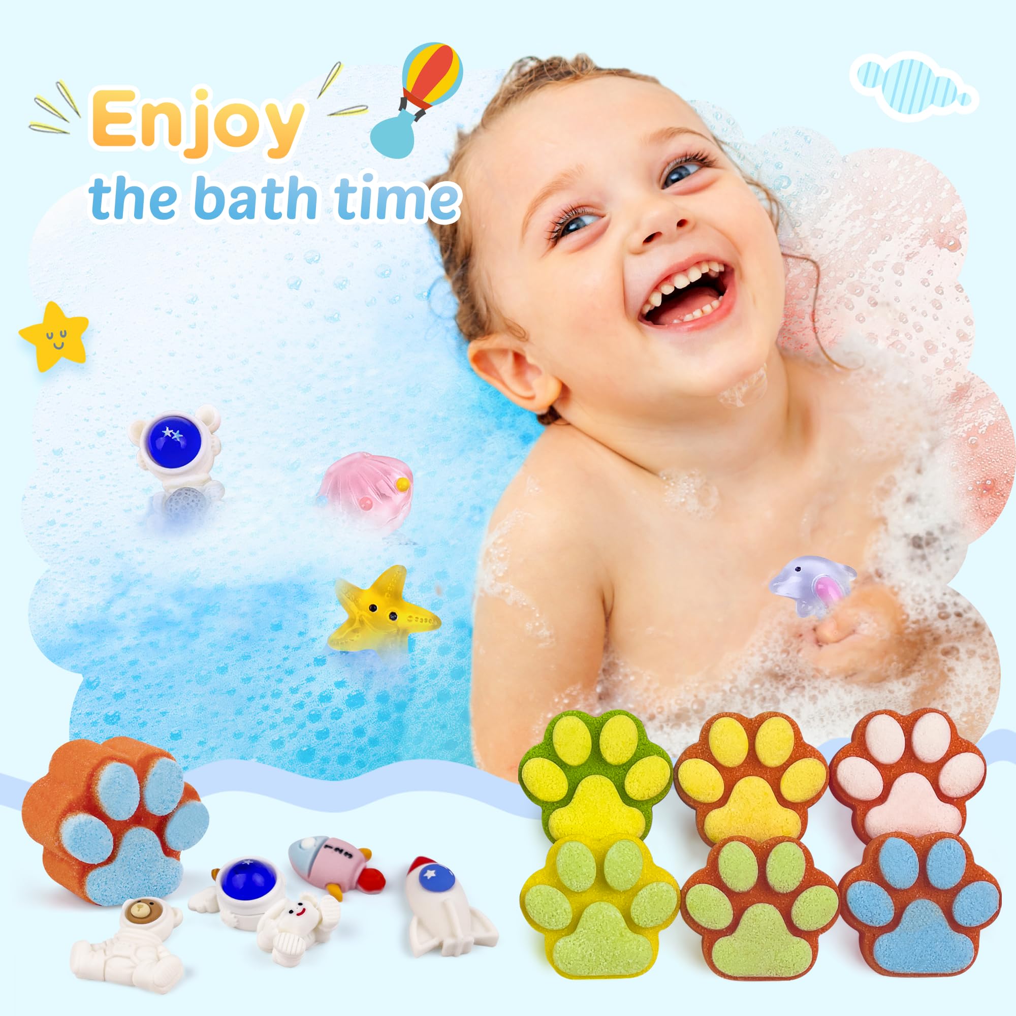 Burbujas y color en la tina con las bombas de baño Yekery