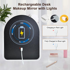 YEKKOPT Iluminación de tres colores para distintas ocasiones de maquillaje.