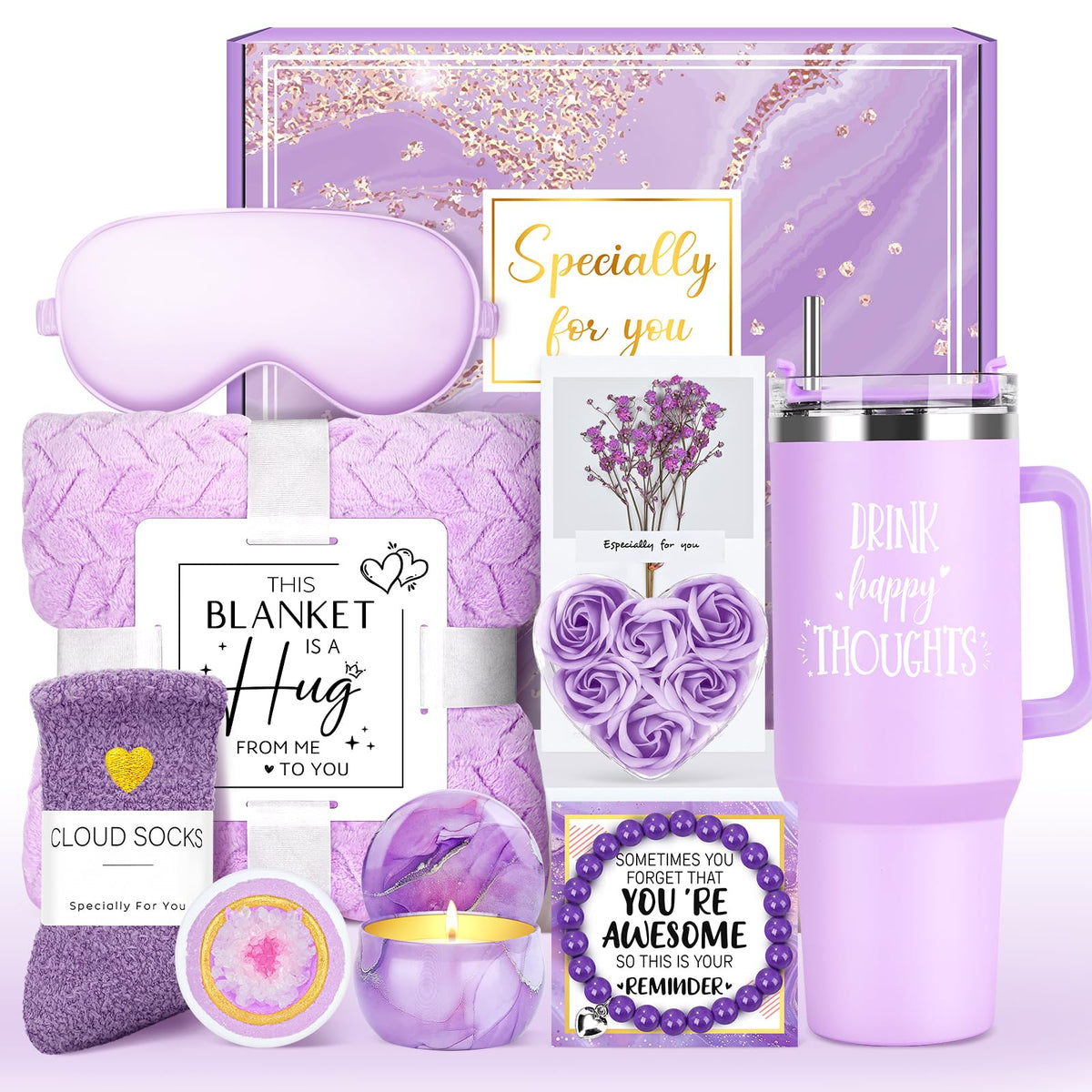 Coffret YenChorn avec une couverture en flanelle luxueuse pour des moments cocooning
