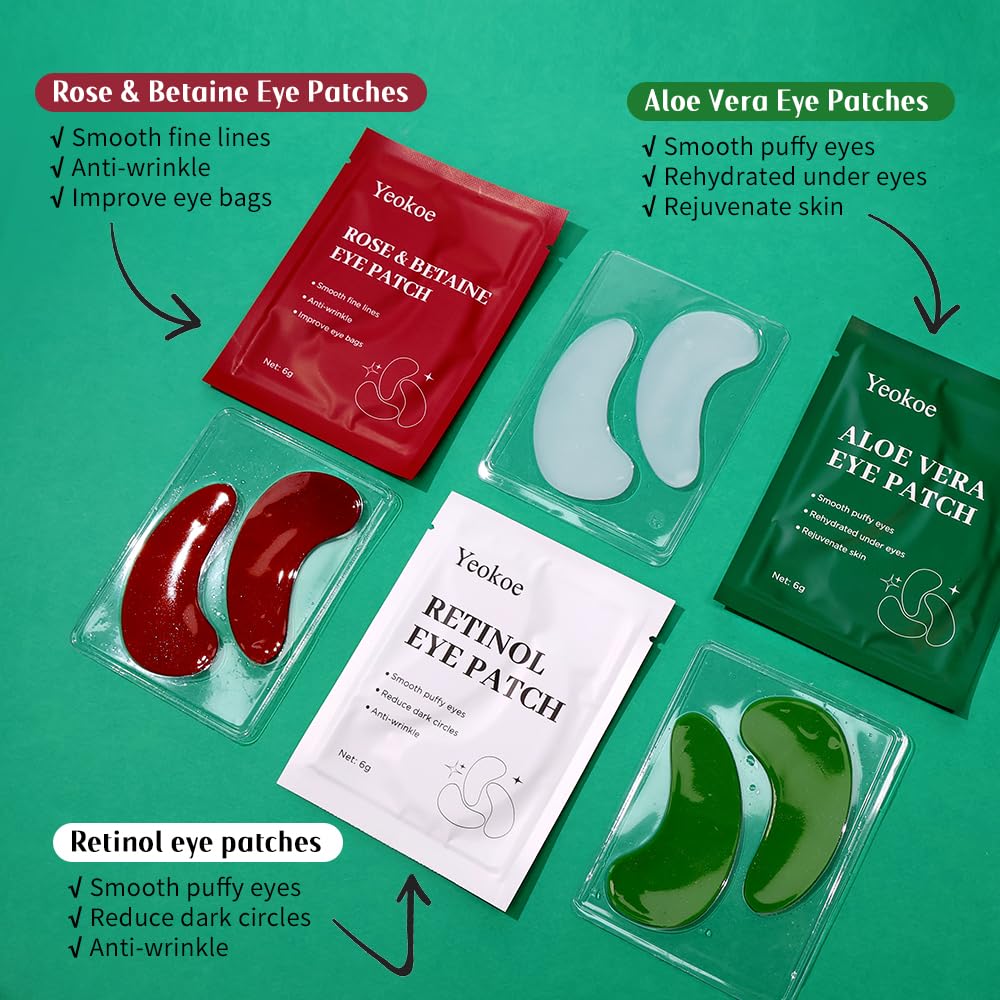 Parche ocular Yeokoe de aloe vera para confort y frescura.