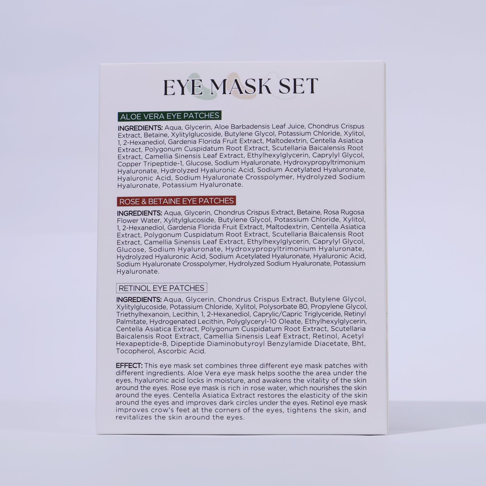 Parche ocular Yeokoe para cuidado diario de ojos cansados.