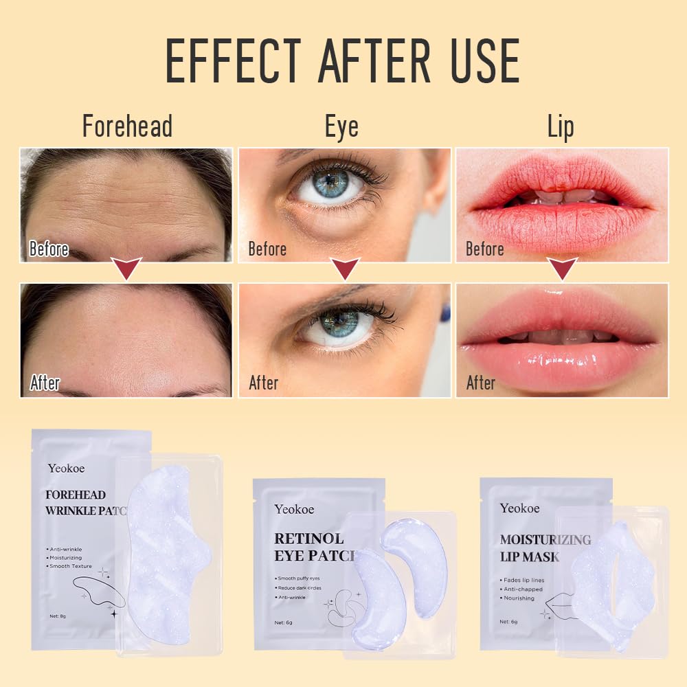 Yeokoe parches de ojos con retinol para revitalizar el contorno
