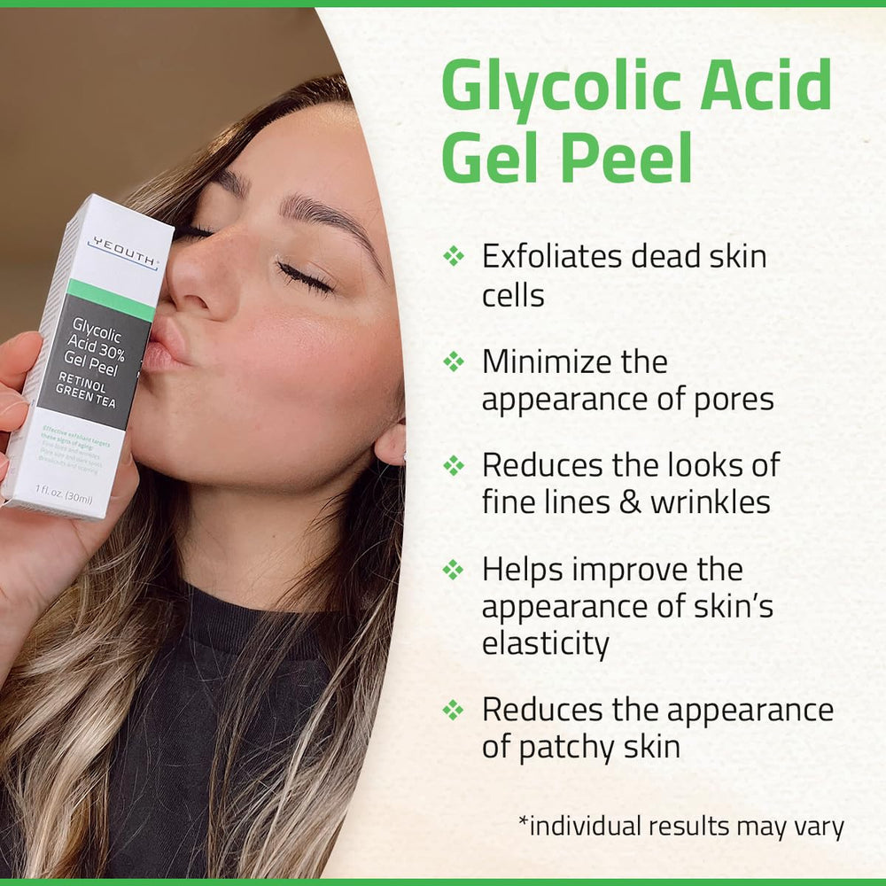 yeouth aplicacion rostro con acido glicolico para renovacion suave