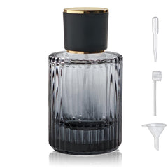 Yerpkefey botella de perfume de vidrio 50 ml, estilo elegante para bolso.