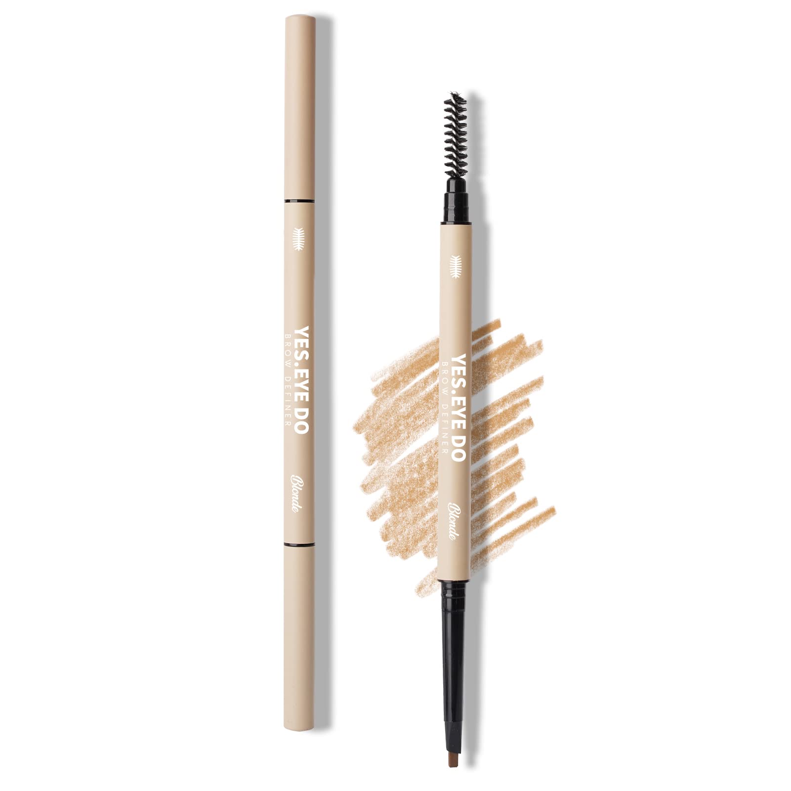 YES.EYE DO lapiz cejas tono rubio punta ultrafina 2mm para trazos naturales
