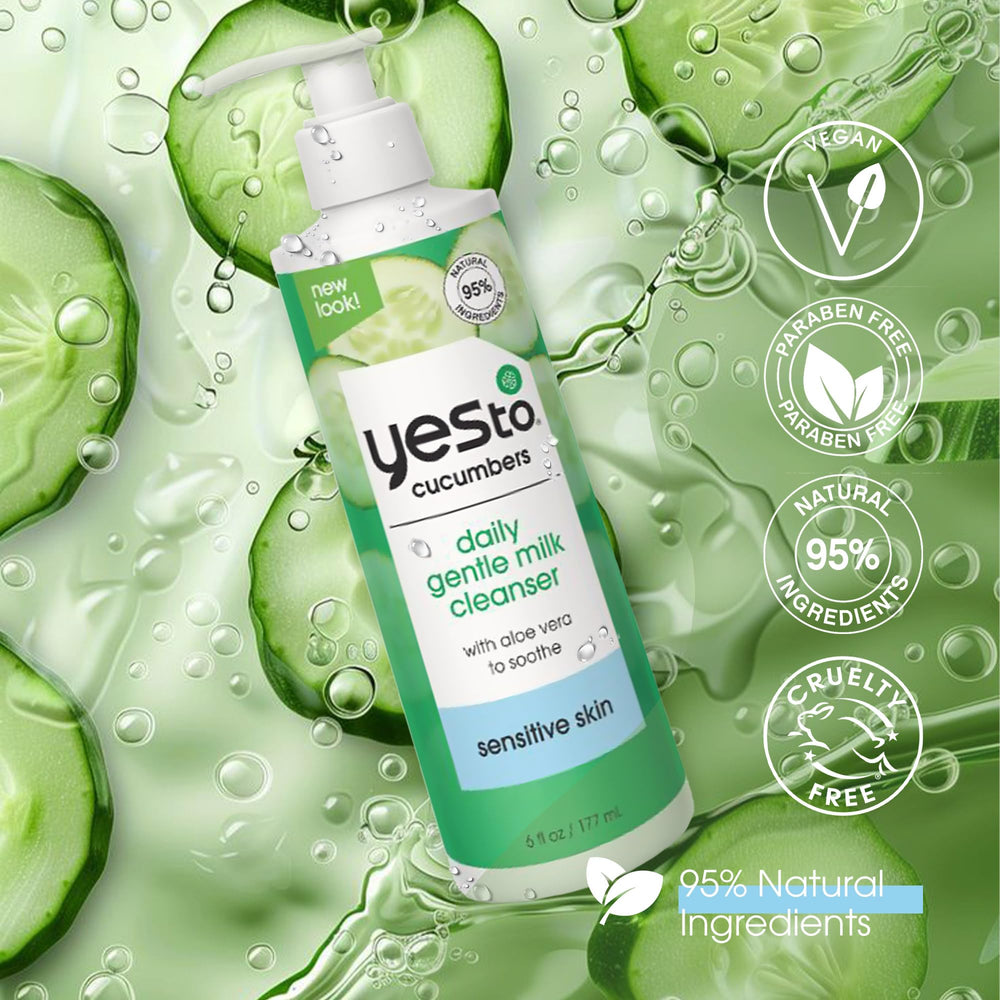 Yes To Cucumbers, envase sostenible y libre de pruebas en animales.