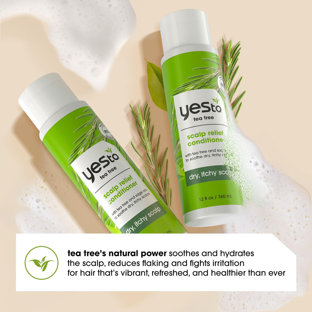 Yes To Tea Tree Scalp Relief Conditioner: ingredientes naturales que cuidan el cabello sin perder suavidad.