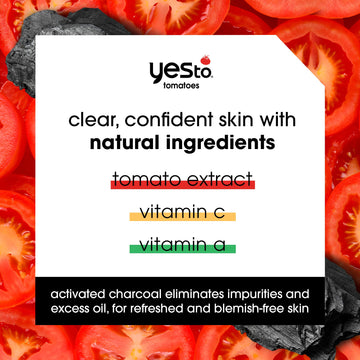Yes To Tomatoes aplicación suave de mascarilla para piel sensible, controla el exceso de grasa.