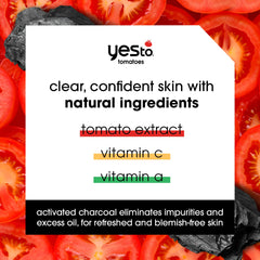 Yes To Tomatoes aplicación suave de mascarilla para piel sensible, controla el exceso de grasa.