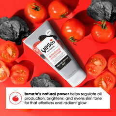 Yes To Tomatoes extracto de tomate, antioxidante natural para un tono equilibrado.