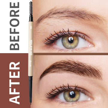 YES.EYE DO extremo doble para contornear cejas con trazos finos.