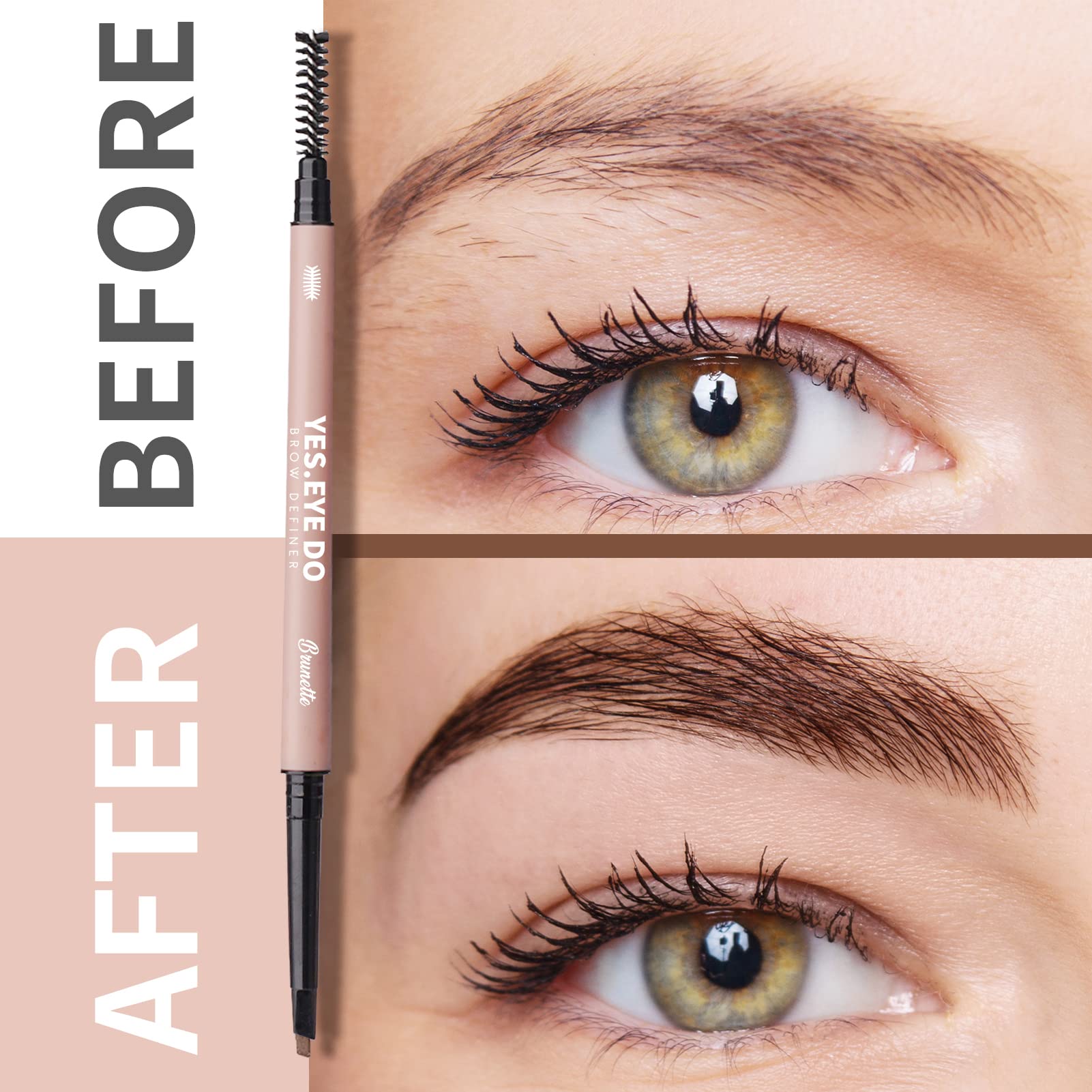 YES.EYE DO lápiz retrátil para cejas grises de uso diario