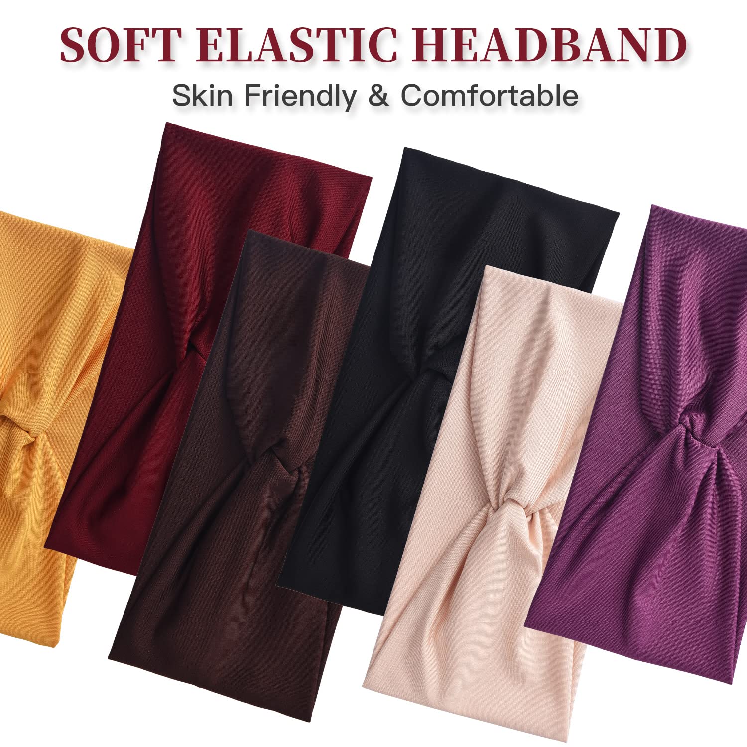 Bandas Yeshan 12 colores sólidos, packs versátiles para combinar con cualquier atuendo.