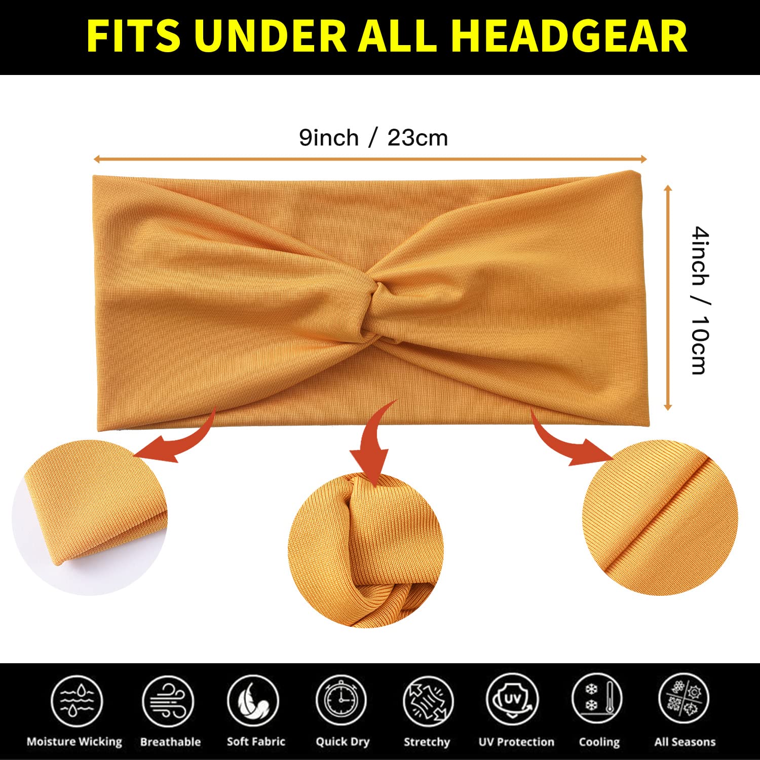 Bandas Yeshan multifuncionales, útiles como accesorio diario y para absorber sudor.