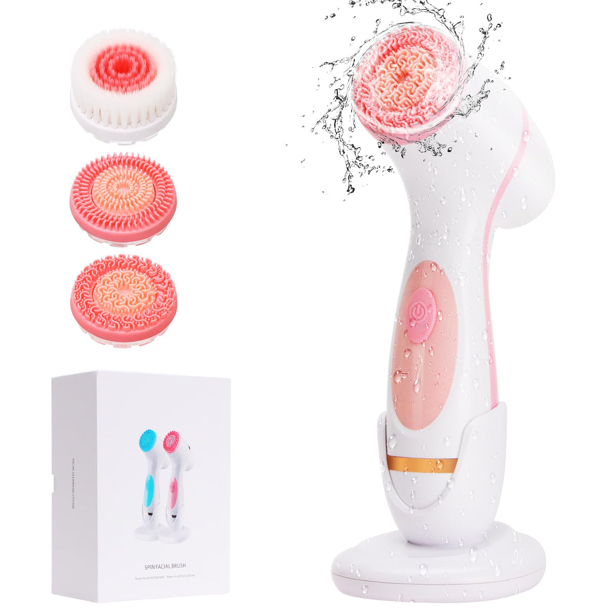 Cepillo facial Yevsinbay con cabezal suave para exfoliación suave y agradable.