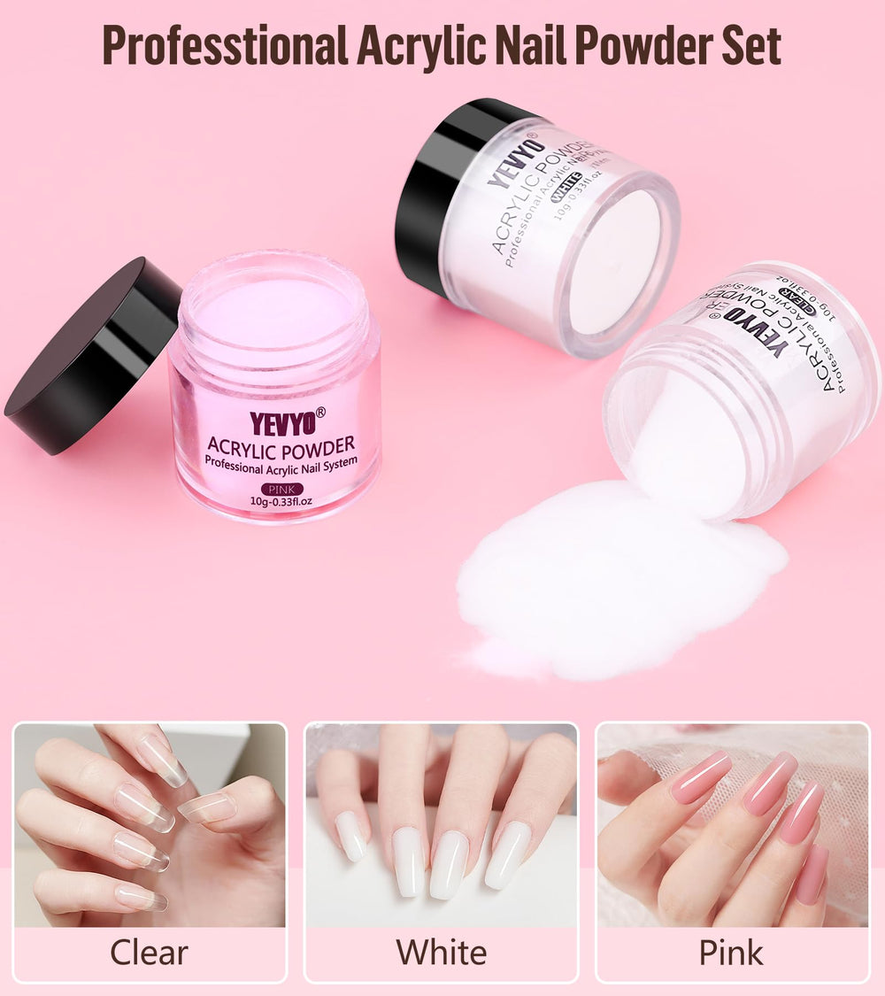 Brillos y cristales de colores para uñas llamativas con YEVYO.