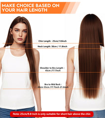Rulos YEVYO en 4 colores de 45 cm para looks variados.