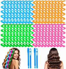 Rulos sin calor YEVYO para ondas suaves en cabello medio, sin daño.