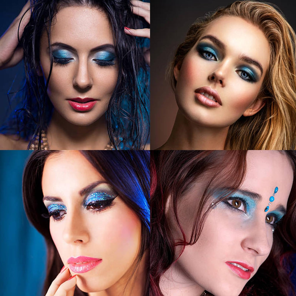 Regalo perfecto Yeweian para amantes del maquillaje azul