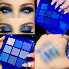 Sombras azules de Yeweian mate y brillo para definición