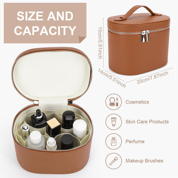 YFGBCX organizador de cosméticos con divisor removible para acceso fácil.