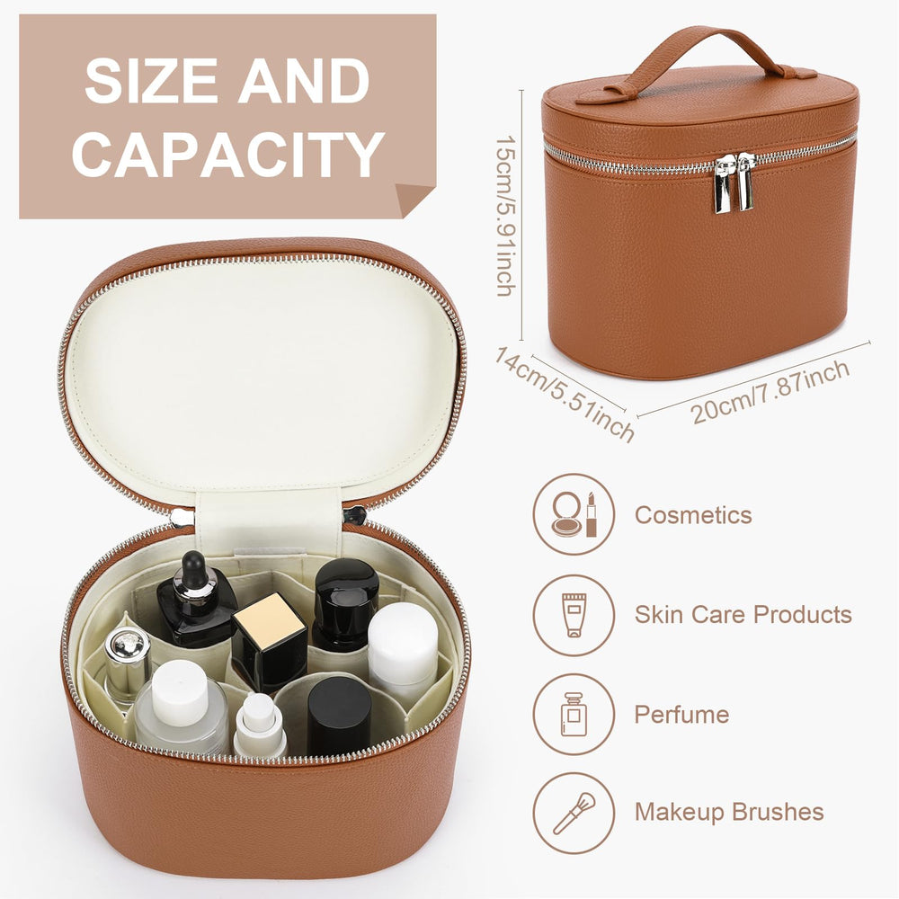 YFGBCX organizador de cosméticos con divisor removible para acceso fácil.
