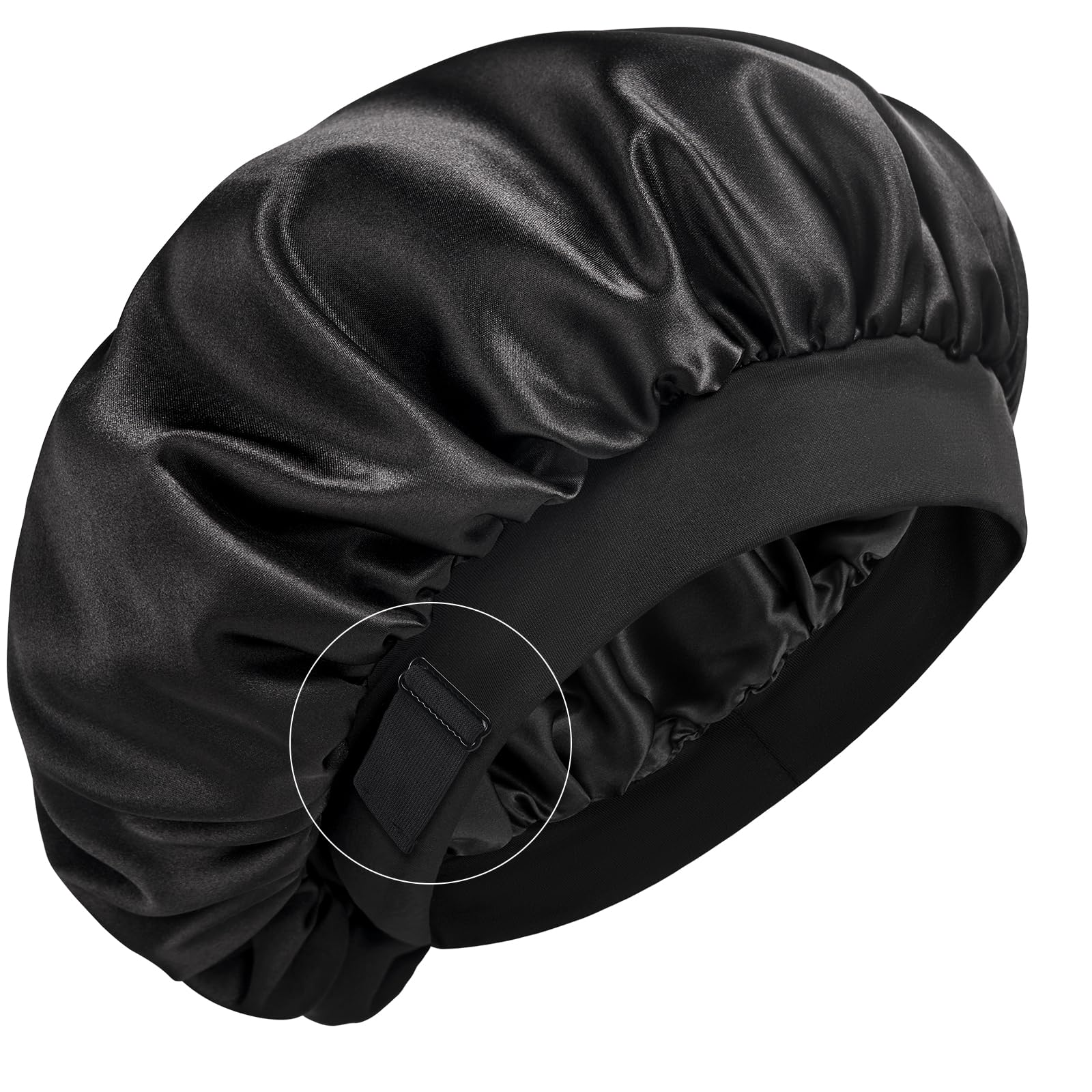 Bonete de seda YFONG con interior de seda morera 6A para cabello suave durante la noche