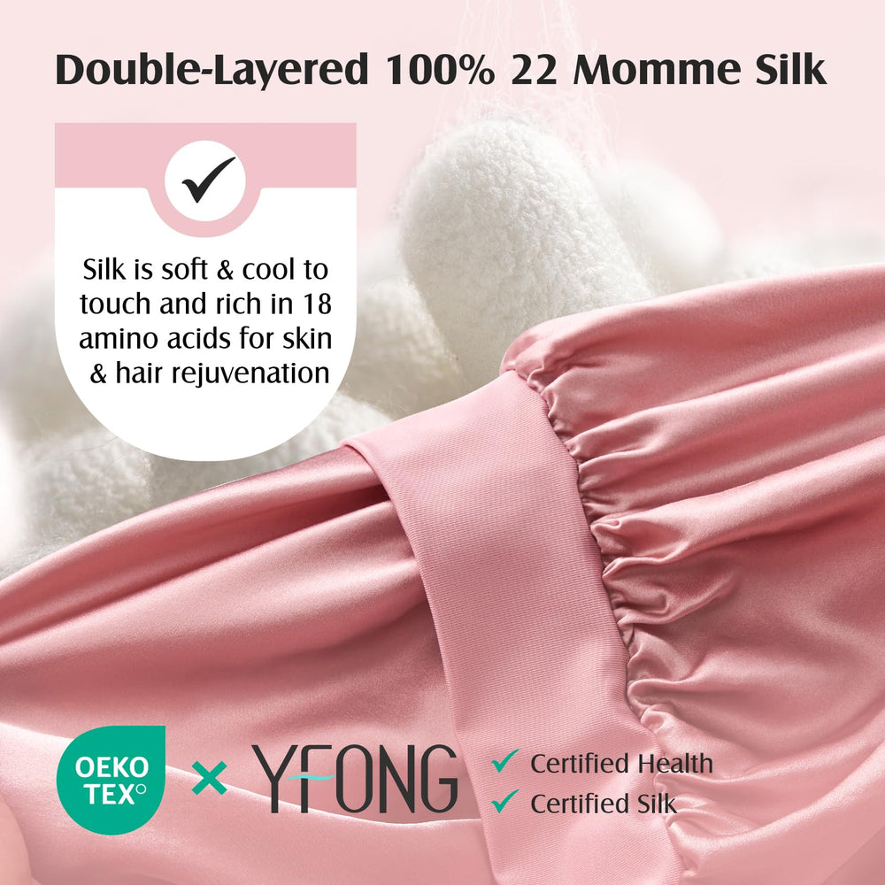 Extérieur et intérieur en soie 22 mommes pour une surface lisse et fraîche.