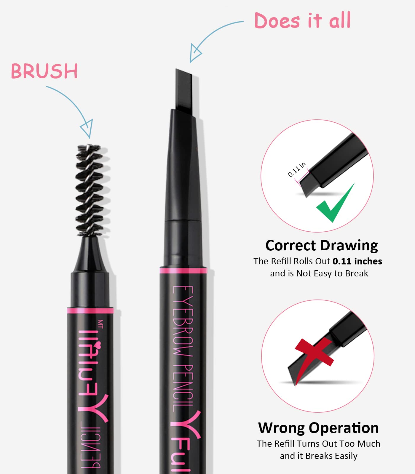 YFulfill daily-use brow pencil for natural, long-lasting looks.