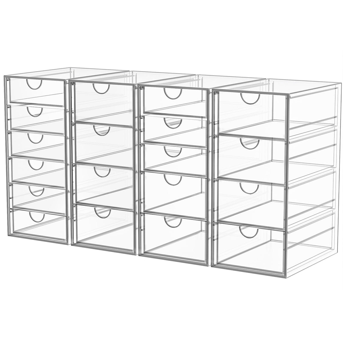 YFXCVSL organizador de maquillaje acrílico con 19 gavetas para ordenar cosméticos.