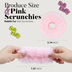 YGDZ pompón rosado de peluche, tamaño 3-5 pulgadas.