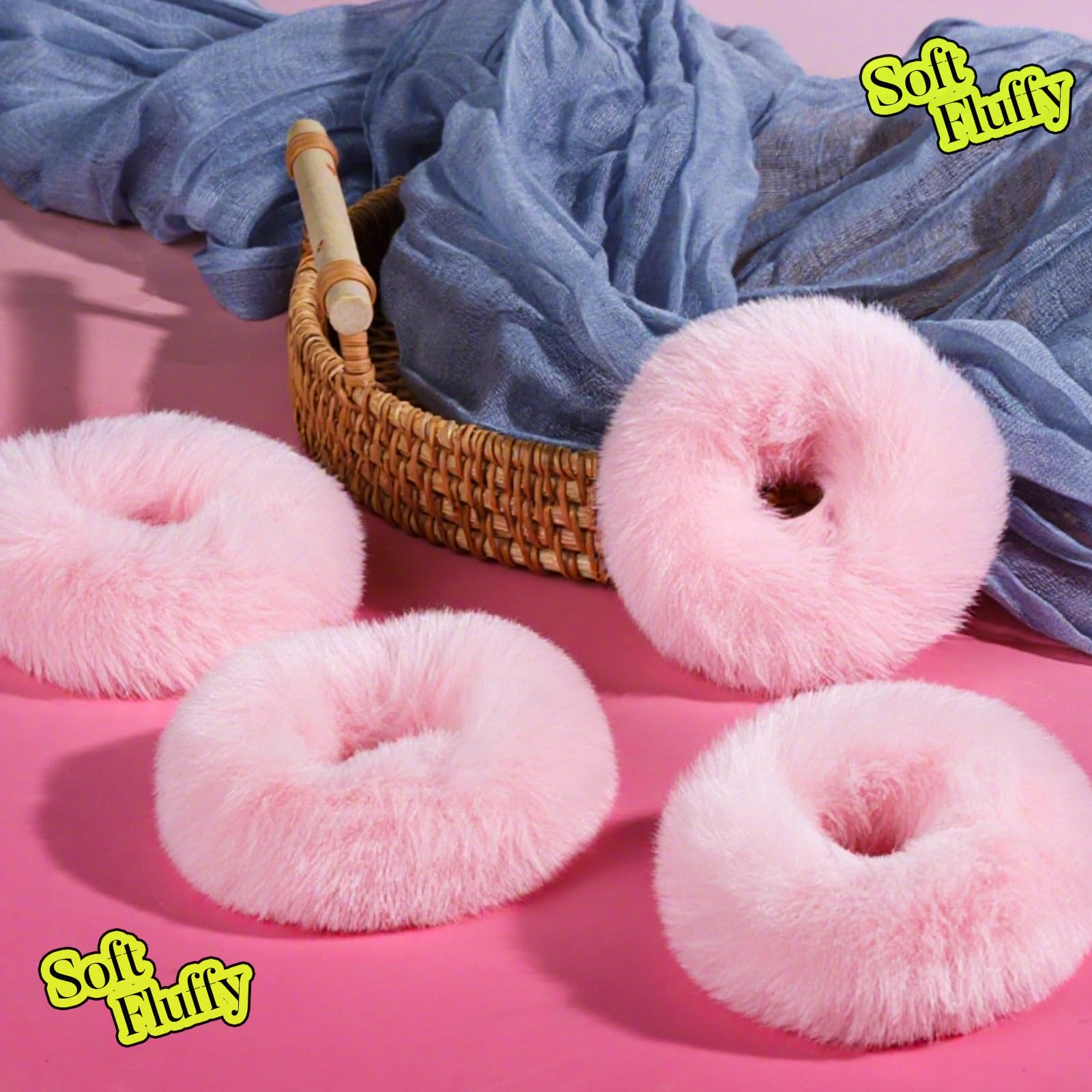 YGDZ regalo rosado pompón para pelo y looks.
