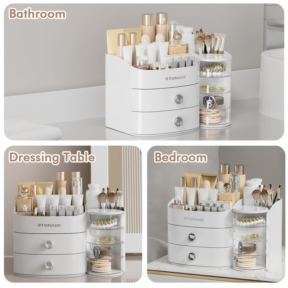 YGJT organisateur maquillage blanc design pratique et élégant