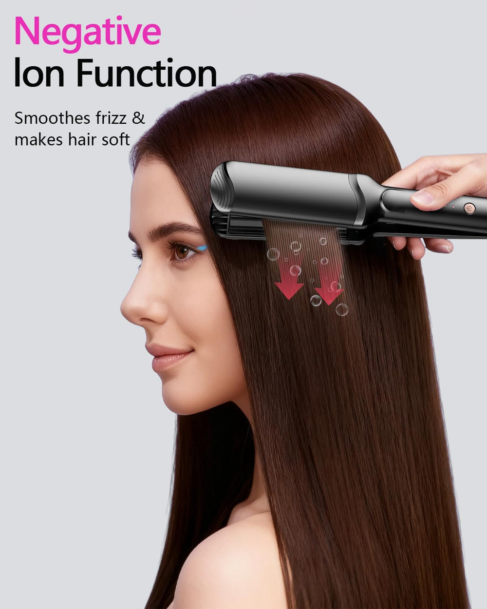 YGOVVK crimpeadora con 4 temperaturas para adaptar el calor al cabello