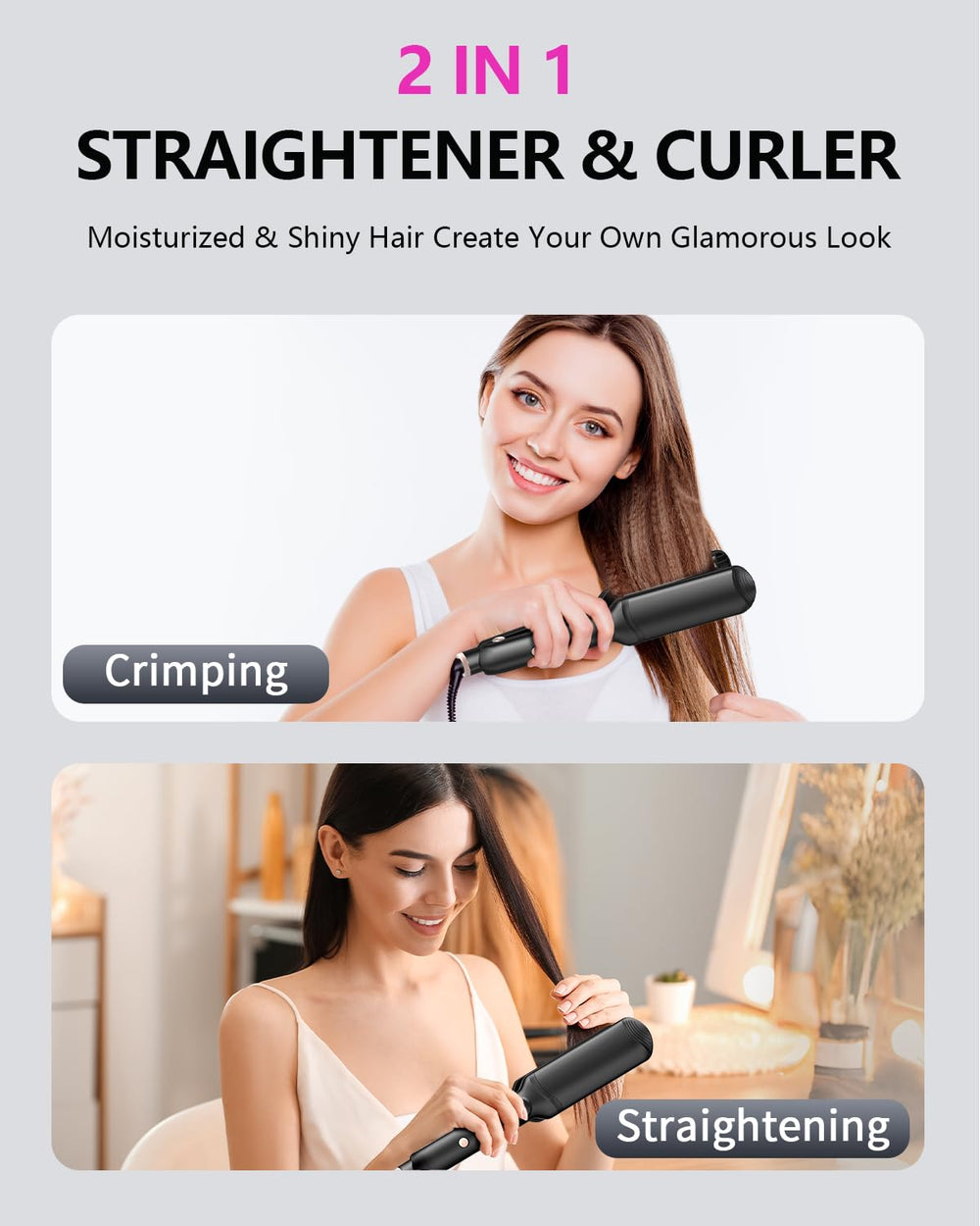 YGOVVK crimpeadora apta para todo tipo de cabello