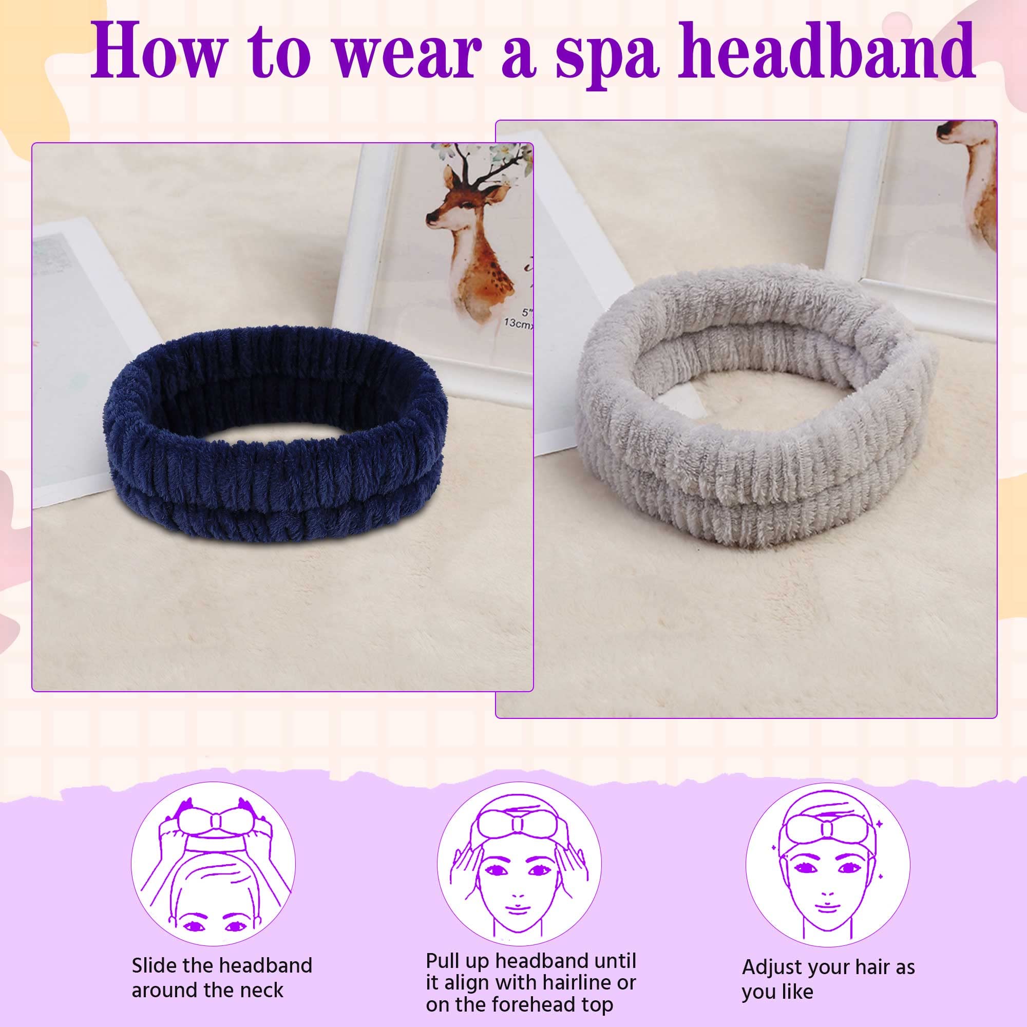 Banda de uso diario YGQQOY, ideal para spa y maquillaje.
