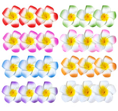 YHmall clip flor hawaiana de espuma, 2,5 pulgadas, colores brillantes para fiestas.