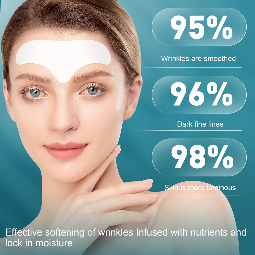 Envase de parches YHOVID con colageno y vitamina E para cuidado facial.
