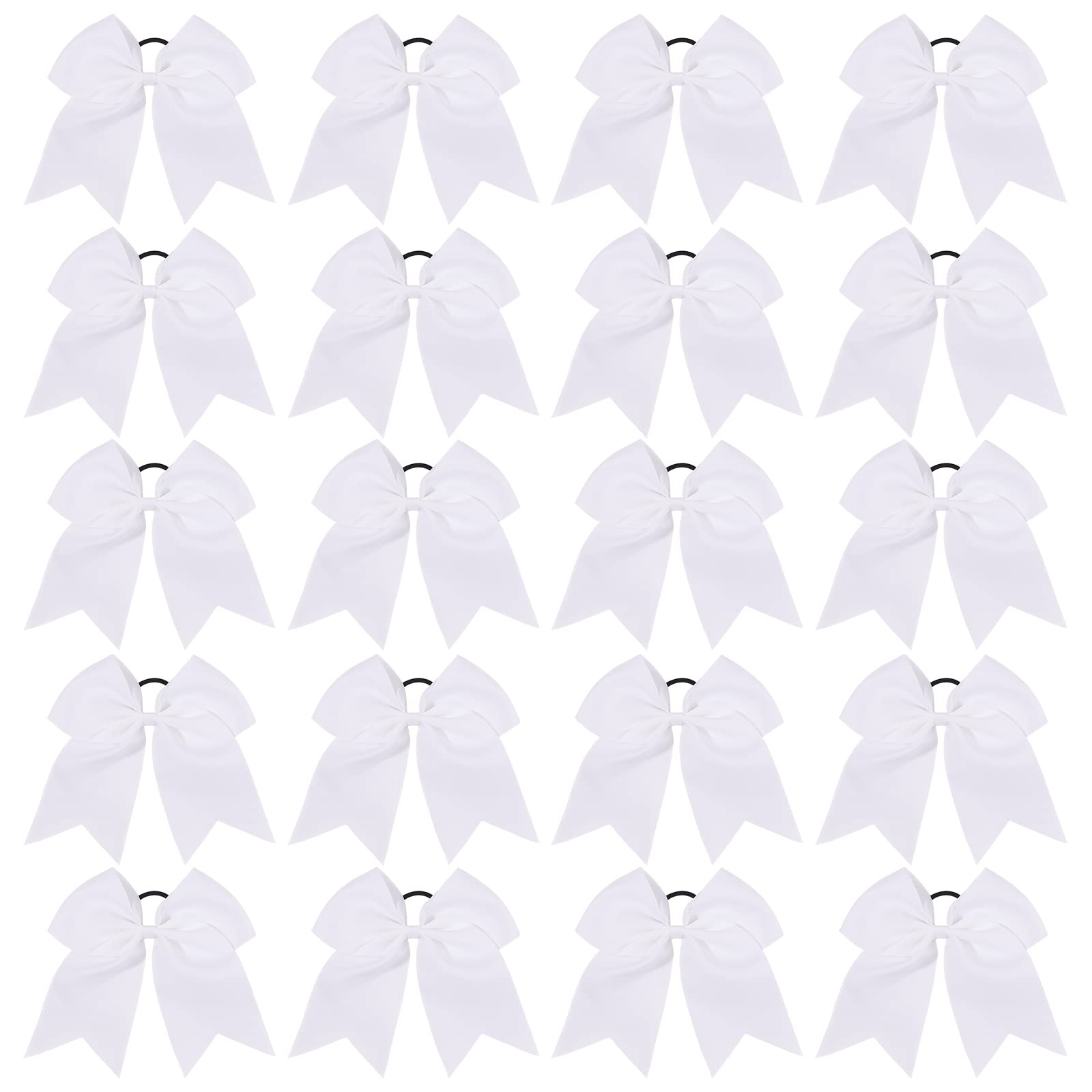 Lazo de cheer YHXX YLEN, blanco, 8 pulgadas para coletas seguras